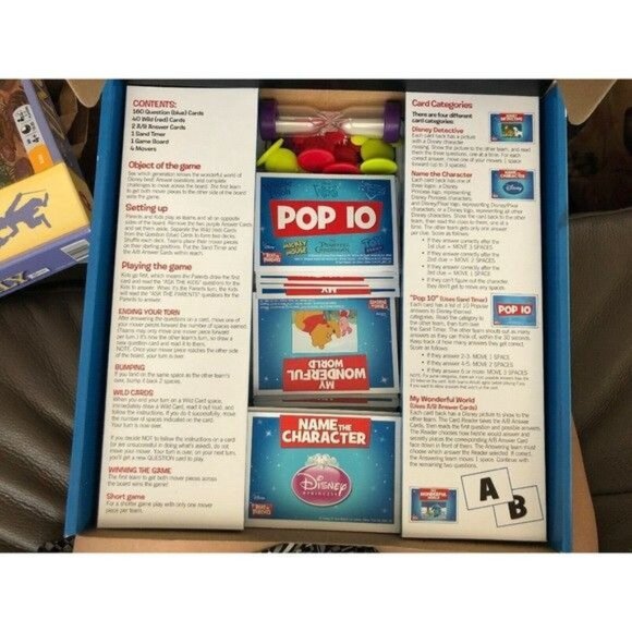 Disney Beat The Parents Board Game Spin Master Kids V Parents Trivia Game Night - Picture 2 of 2